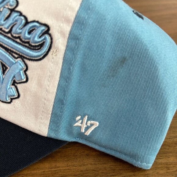 NEW North Carolina Tar Heels Adjustable Cotton Baseball Cap By '47 Brand - Picture 2 of 3